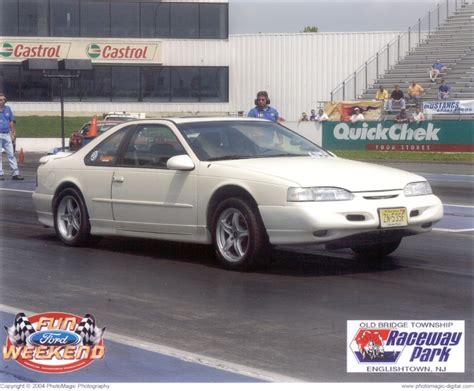 ford thunderbird super coupe  mile drag racing
