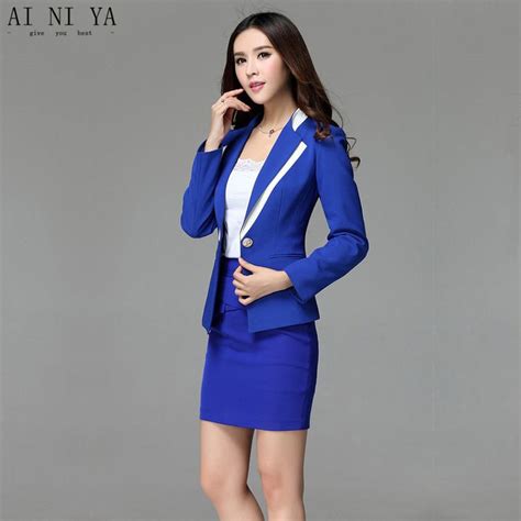buy royal blue women business suits