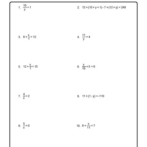 algebra solve   worksheet practice math problems algebra