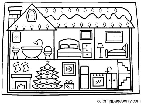 house coloring pages