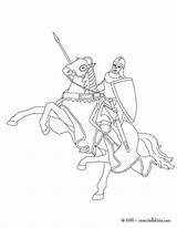 Knight Horseback Coloring Pages Horse Drawing Online Fantasy Getdrawings Hellokids Print Color Armor sketch template