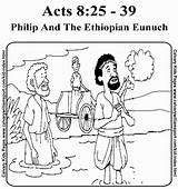 Philip Ethiopian Lessons Eunuch sketch template