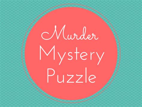 dead wife murder crime detective mystery puzzle
