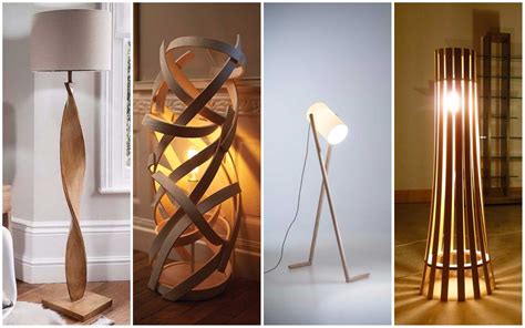 delightful wooden floor lamp designs   catch  eye