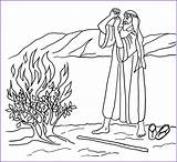 Moses Biblewise Dornbusch Ausmalbilder Dominical Brennende Malvorlagen Biblia Escuela Nile Visitar Brennender Malen Ausdrucken sketch template
