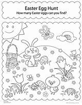 Easter Coloring Pages Printable Worksheets Colouring Activity Hunt Egg Printables Kids Preschool Eggs Activities Sheet Sheets Fun Print Worksheet Find sketch template