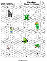 Maze Mazes Activities Bogglesworldesl Boggle Esl Alphabets Lower Dyslexic Treasure Aakkoset Capitals sketch template
