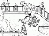Coloring Bmx Pages Bike Riding Library Template Clipart Sketch Popular sketch template