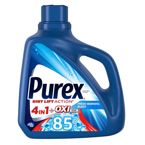 purex fresh morning burst  loads liquid laundry detergent purex
