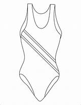 Badpak Zwempak Jacket Kleding Vestuario Hojas Playa Uitprinten Downloaden sketch template