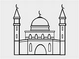 Mosque Clipart Masjid Clipartkey sketch template