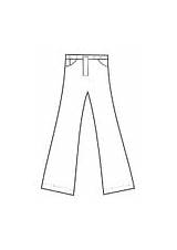 Coloring Trousers Coloriage Pantalon Jambe sketch template