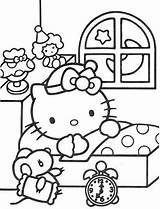 Hello Kitty Coloring Pages Para Sleep Ready sketch template