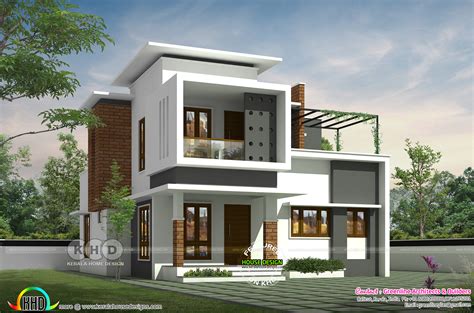 sq ft  bedroom modern house plan kerala home design  floor