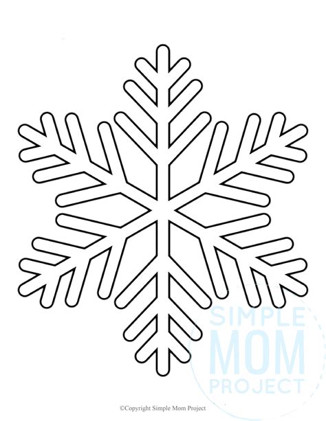printable snowflakes template