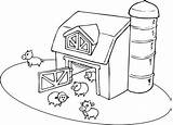 Coloring Farm House Pages Getcolorings Print Printable Color Getdrawings sketch template