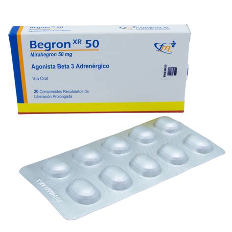 begron xr mg mirabegron   comprimidos liberacion prolongada farmacorp