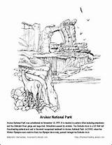 Coloring Arches National Park Utah Parks Word School Pages Search 392px 15kb Step Print Arch sketch template
