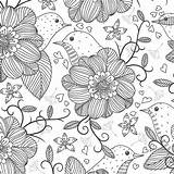Flowers Zen Coloring sketch template