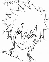 Fairy Tail Gray Lineart Anime Drawing Deviantart Getdrawings sketch template