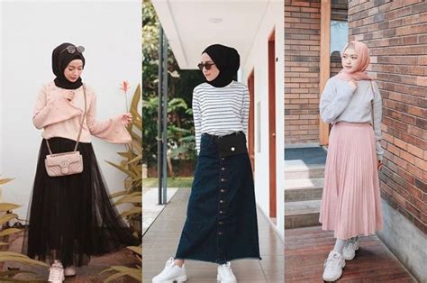 Tren Hijab 2019 Dengan Model Rok Kekinian Ala Selebgram Yang Stylish