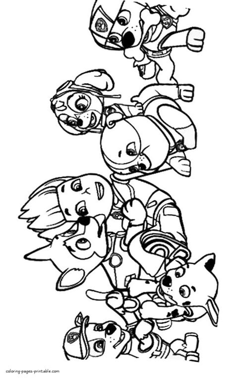 paw patrol coloring pages   kids coloring pages