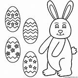 Easter Coloring Bunny Eggs Bigactivities Bunnies Pages 2009 Eggs2 sketch template