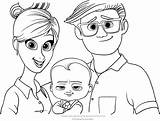 Coloring Parents Pages Getcolorings Boss Baby Color sketch template