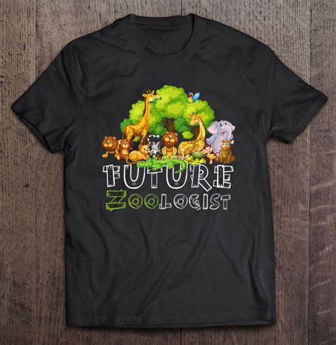 future zoologist animal life kids funny costume gift tee shirt  xl