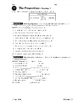 preposityions grade  prepositions objects worksheets  learning