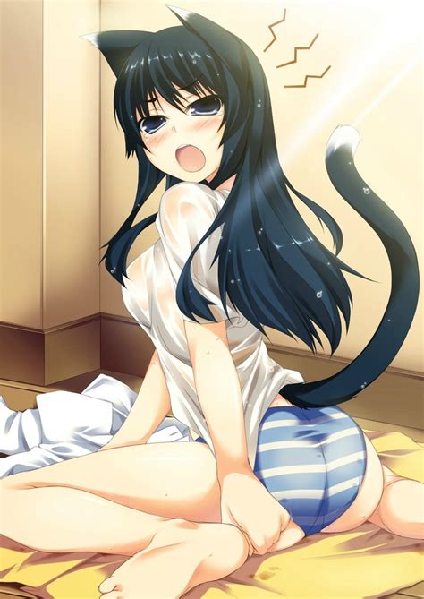 cute girl neko anime ecchi anime erotic and sexy anime girls schoolgirls with tits art