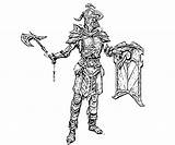 Skyrim Coloring Elder Scrolls Armor Orc Pages Steel Scroll Fujiwara Yumiko Printable Designlooter Drawings 85kb 667px sketch template