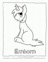 Coloring Cartoon Unicorn Pages Cute Library Clipart sketch template