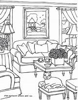 Adults Fredgonsowskigardenhome Gonsowski Colorir Woonkamer sketch template