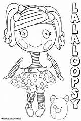 Lalaloopsy Coloring Pages Doll Colorings sketch template