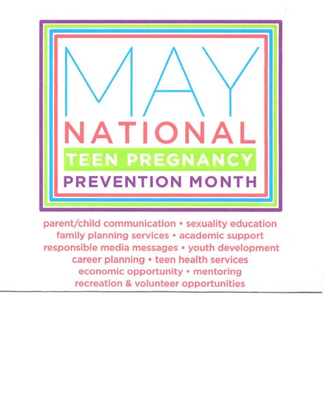 may is national teen pregnancy prevention month