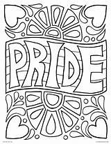 Pride Coloring Pages Printable Flag Color Colouring Sheets Heart Month Adult Adults Kids Print Getcolorings Quotes Lmj Choose Board sketch template