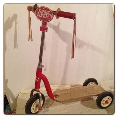 vintage kick style scooter by radio flyer on etsy 65 00 retro