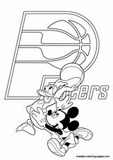 Coloring Pages Pacers Indiana Nba Disney Print Browser Window sketch template