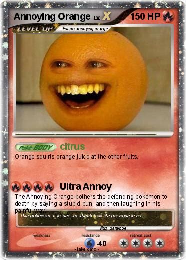 pokemon annoying orange   citrus  pokemon card