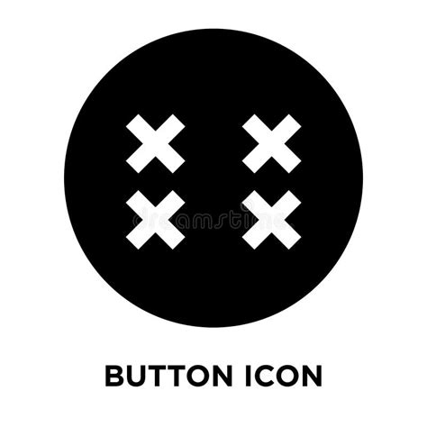 button icon vector isolated  white background logo concept  stock