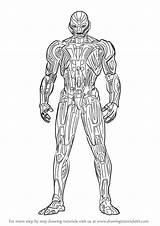 Ultron Comic sketch template