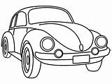 Beetle Vw Coloring Car Pages sketch template