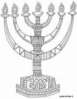 Hanukkah Menorah Chanoeka Kandelaar Joodse Kleurplaten Artful Judaism Albanysinsanity sketch template