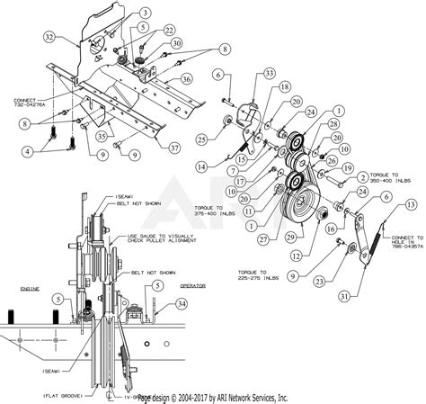 troy bilt   super bronco  parts diagram  drive assembly