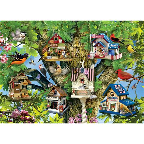 bird village  piece jigsaw puzzle  adults  piece