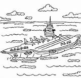 Aircraft Coloring Carrier Pages Kids Choose Board Printable Color Uss sketch template