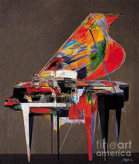 Piano No 9 Painting By Zheng Li
