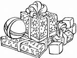 Coloring Presents Christmas Pages Printable Print Popular sketch template