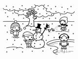Winter Coloring Lake Season Playing Frozen Snowman Pages Landscape Childrens Mr Drawing Printable Color Print Getcolorings Netart Getdrawings sketch template